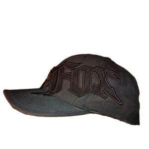Fox Racing L/XL Hat BLACK New Generation Flex Fit Cap‎ 98% Cotton, Dirt Bike HTF